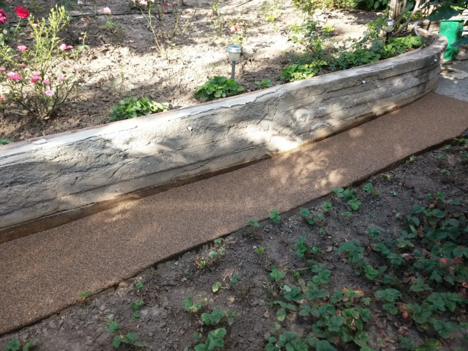 Stone carpet installation by B-Cool