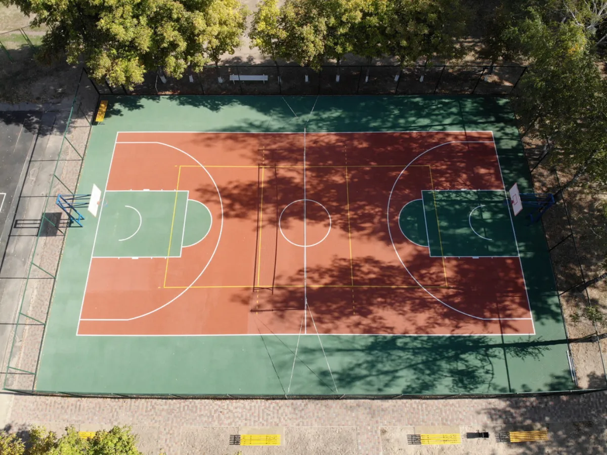 Sports court surfacing project