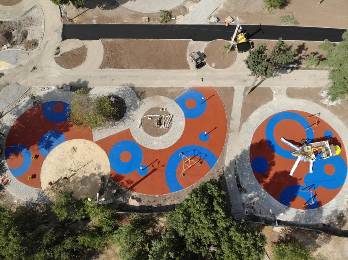Playground surface