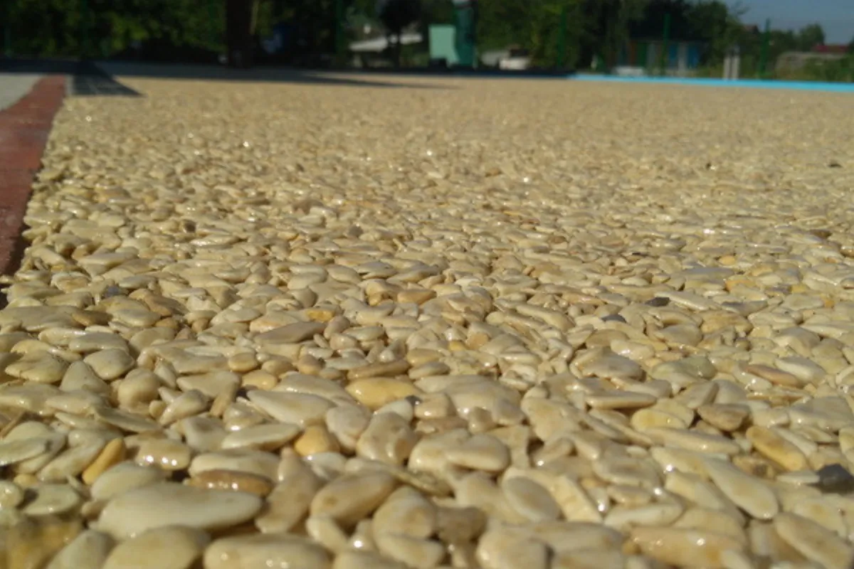 Poured in place rubber surfacing installed by B-Cool Surfacing