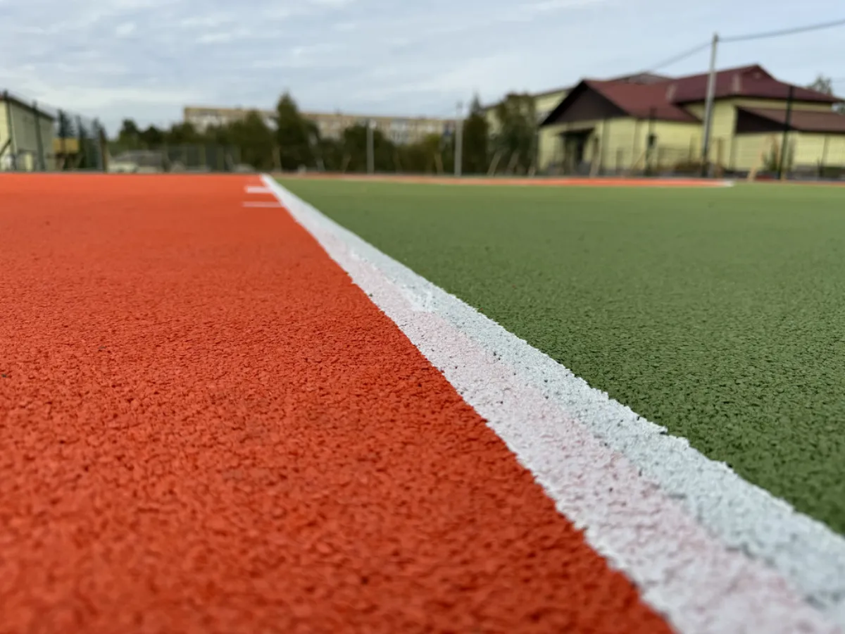 Poured in place rubber surfacing installed by B-Cool Surfacing