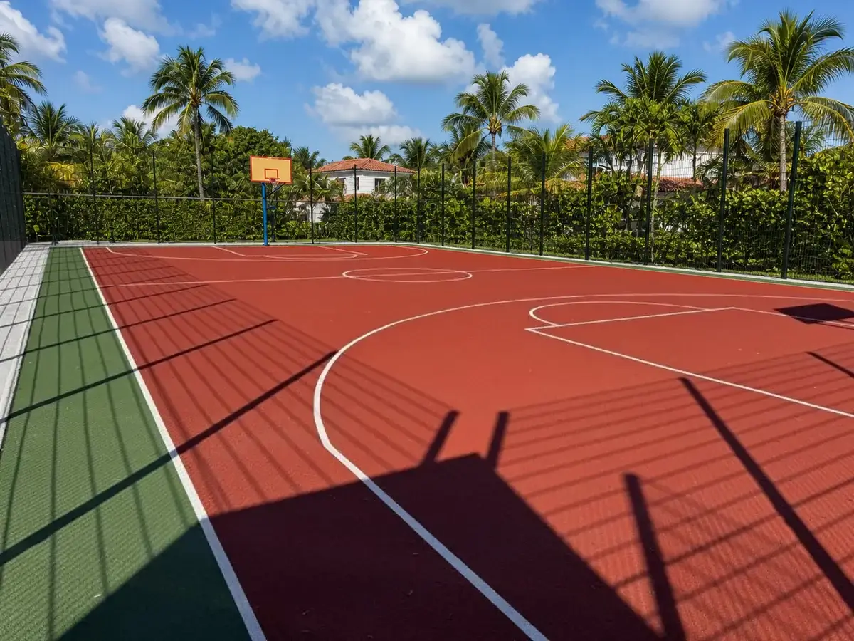 Poured in place rubber surfacing installed by B-Cool Surfacing