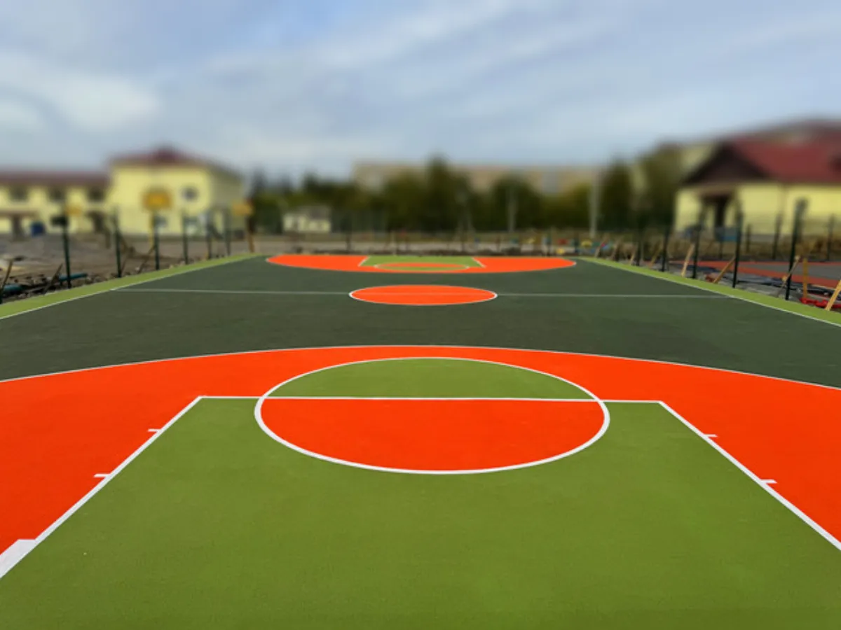 Poured in place rubber surfacing installed by B-Cool Surfacing