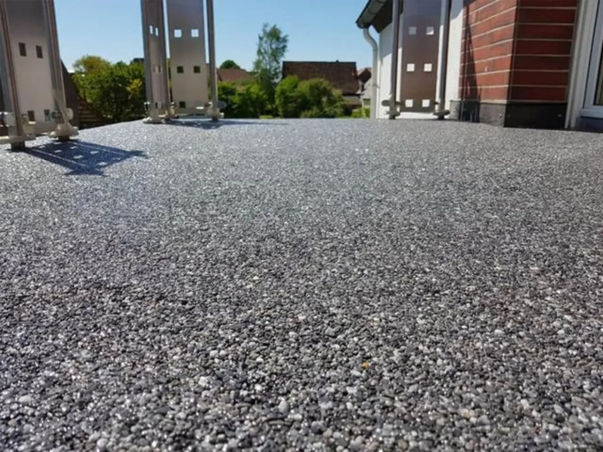 Stone carpet installation by B-Cool