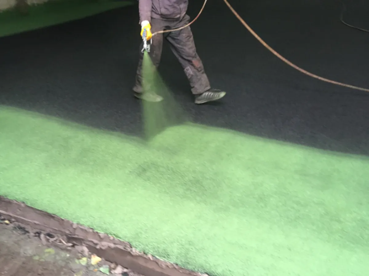 Poured in place rubber surfacing installed by B-Cool Surfacing