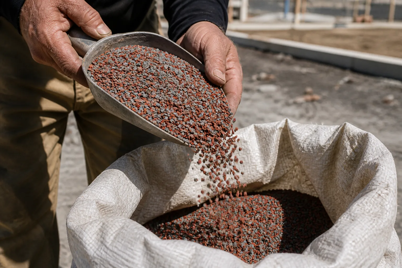 The granule you walk on