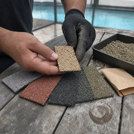 Choosing the blend from granule samples